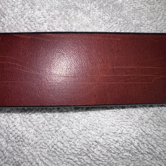 Women’s Size 28 Banana Republic All Leather Silver Buckle Brown Belt USA 741217 - Picture 8 of 9